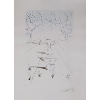 Dali Aurelia Visage Surrealiste, Original Hand-Signed Print For Sale