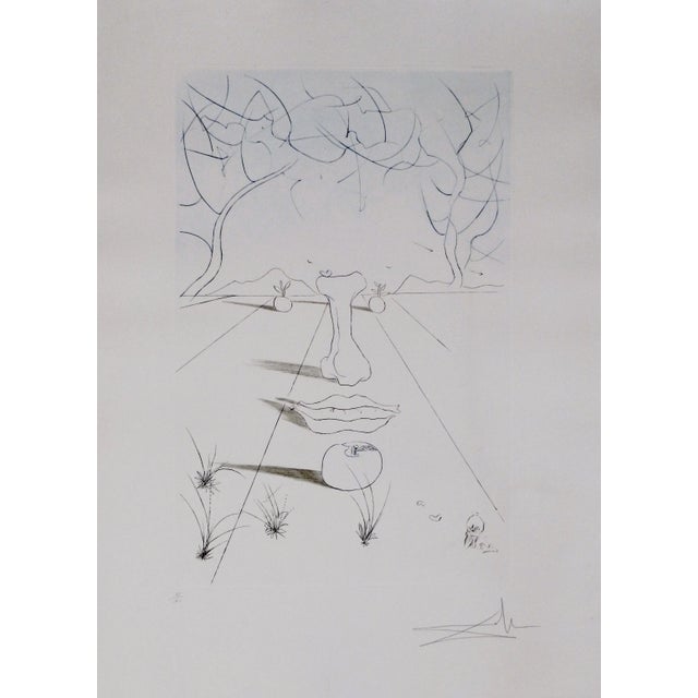 Dali Aurelia Visage Surrealiste, Original Hand-Signed Print For Sale