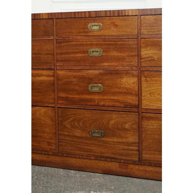 Military Campaign Merchants Counter Sideboard For Sale - Image 4 of 18