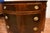 Wood 1920s Antique English Regency Flame Mahogany Banded Satinwood Half-Moon Demi-Lune For Sale - Image 7 of 16
