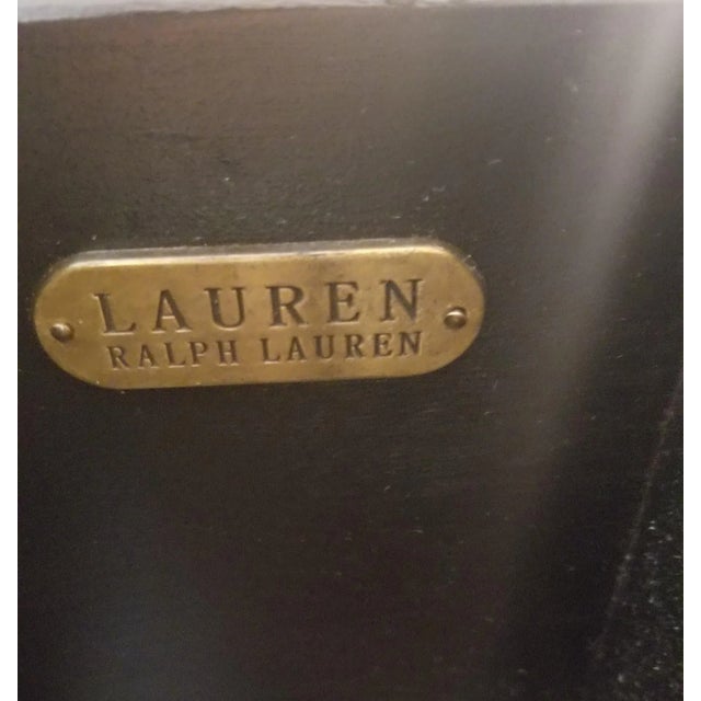 Final Clearance Ralph Lauren Equestrian Collection Distressed Ebony Sideboard Console of Late 20th Century For Sale - Image 12 of 12