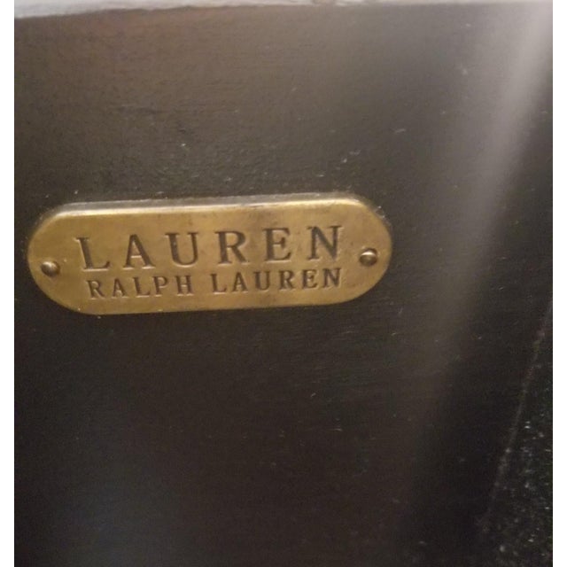 Final Clearance Thru 2025 Only Ralph Lauren Equestrian Collection Distressed Ebony Sideboard Console of Late 20th Century For Sale - Image 12 of 12