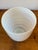 Handblown White & Cream Large Swirled Vase For Sale - Image 4 of 7