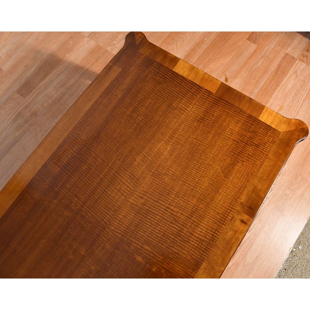 Wood 1950s Henredon English Style Walnut Coffee Table For Sale - Image 7 of 18