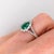 GIA Certified Colombian Emerald Ring w Earth Mined Diamonds in Solid 14K Gold For Sale - Image 10 of 10
