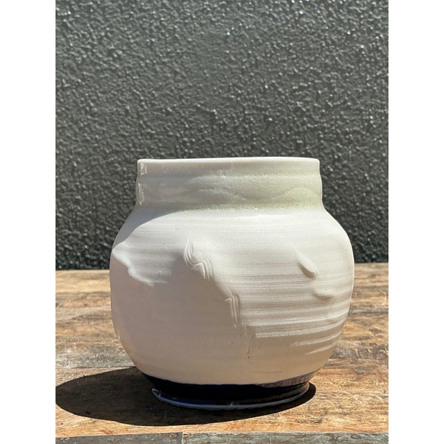 Vintage Original Studio Pottery Vase For Sale In West Palm - Image 6 of 12
