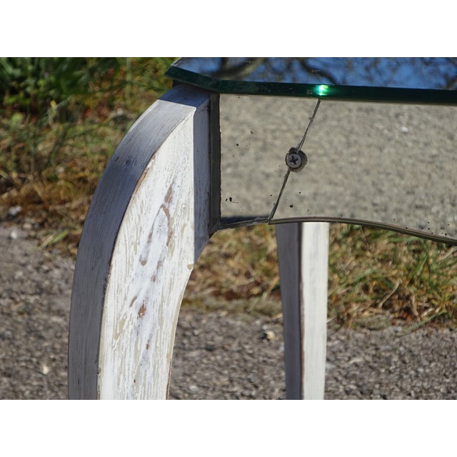 Wooden Coffee Table and Mirror, 1950s For Sale - Image 17 of 18