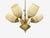 Metal 1950s Itsu, Finnish Modern, Snowflake Chandelier, Brass, Glass, Finland For Sale - Image 7 of 14