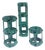 1970s Set of 3 Brutalist Style Candlestick Holders Cage Design For Sale