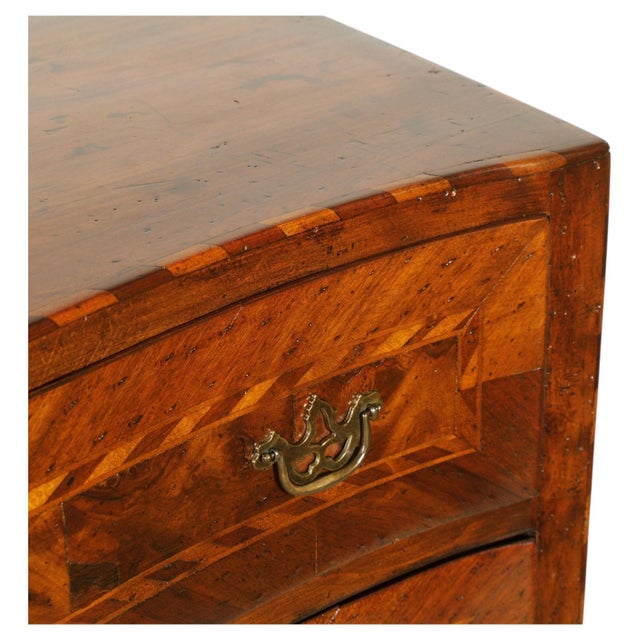Venetian Walnut and Marquetry Commode from Historic Verona Villa, 1830s, in Very Good conditions. Designed before 1890...