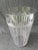 Large Vintage Clear Etched Crystal Vase For Sale - Image 11 of 18