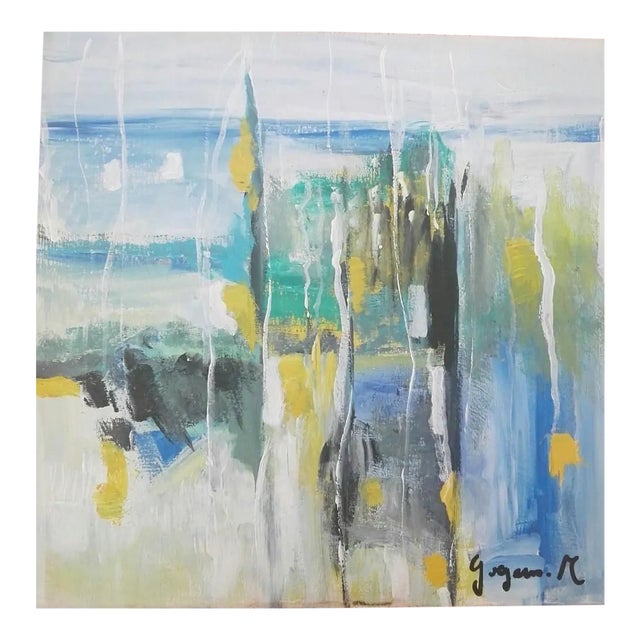 Enchanted Landscape - Original Oil on Table by M. Goeyens - 2019 2019 For Sale