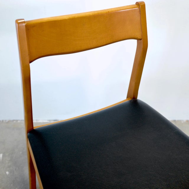 Wood Mid 20th Century United Furniture "Intermood" Cherry Dining Chair For Sale - Image 7 of 7