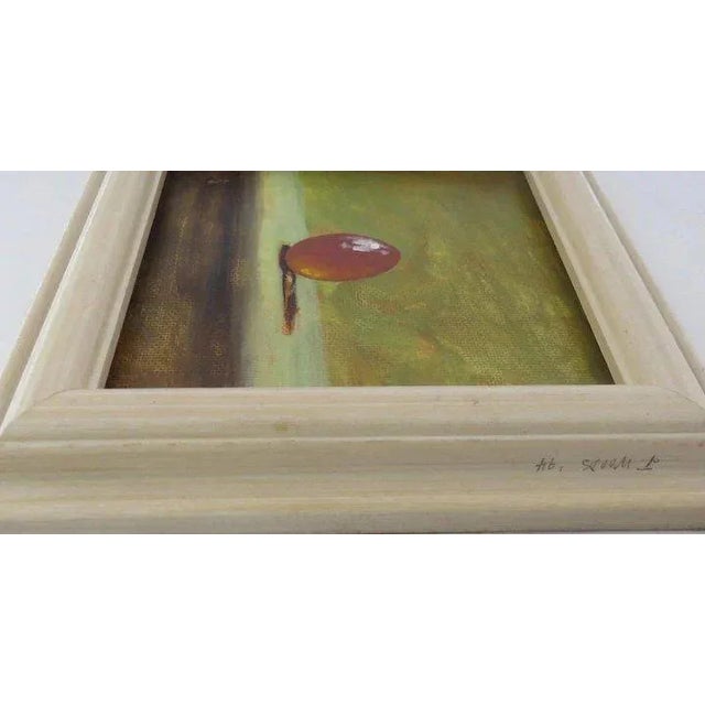 Traditional 1990s "Orange Egg" Still Life Painting by John Woods, Framed For Sale - Image 3 of 9
