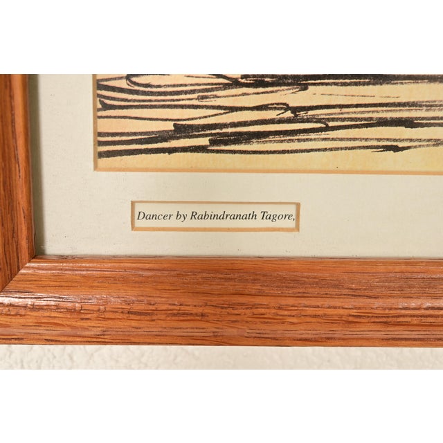 Original "Dancer" Framed Print by Rabindranath Tagore For Sale - Image 9 of 12