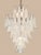 Mid-Century Modern Contemporary Attributed to Mazzega Murano Glass Chandelier, Italy, 85 Handblown Glass Petals, 13 Lights - a Pair For Sale - Image 3 of 4