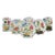 Mid 20th Century Set of 6 Hand Painted Floral Italian Plates For Sale
