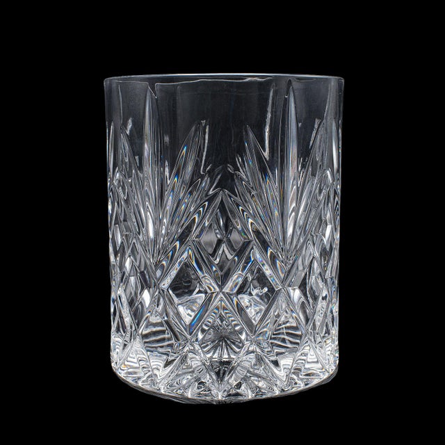 Vintage 75cl Champagne Bottle Cooler, English, Cut Crystal, Ice Bucket For Sale - Image 4 of 10