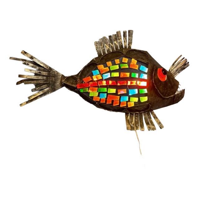 Large Wall Sconce by Jacques Avovet and Jean Simon Labret, 1970 For Sale