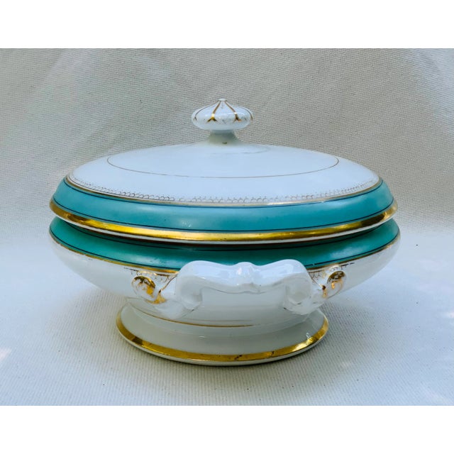 Baroque French 19th Porcelain Soup Tureen (One) For Sale - Image 3 of 18