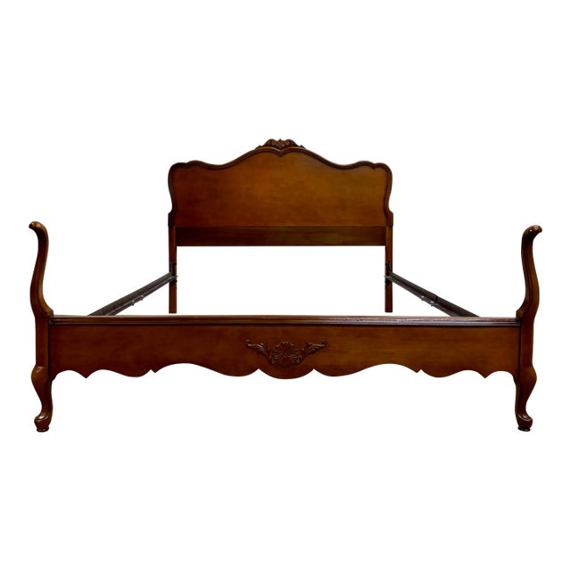 Vintage Full Size French Provincial Rococo Style Bed For Sale