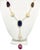 Red South Sea Pearl Ruby Sapphire Necklace 14k Gold Certified For Sale - Image 8 of 8