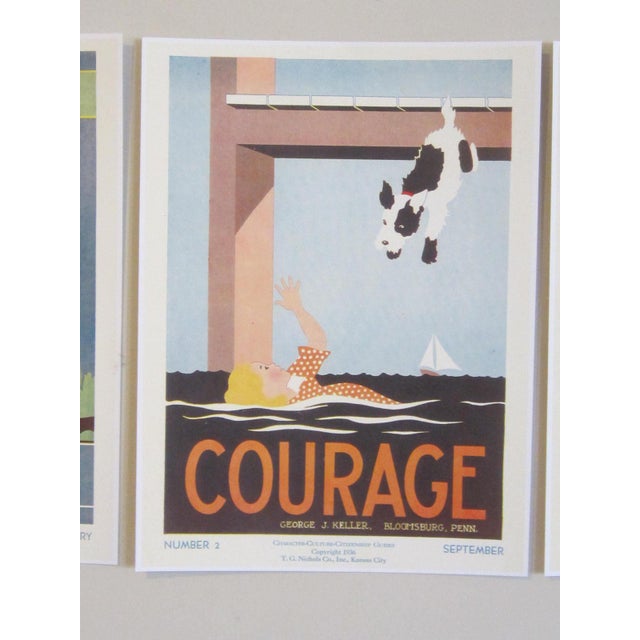 Children's Grade School Citizenship Guide Prints - Set of 3 Unframed For Sale - Image 3 of 5