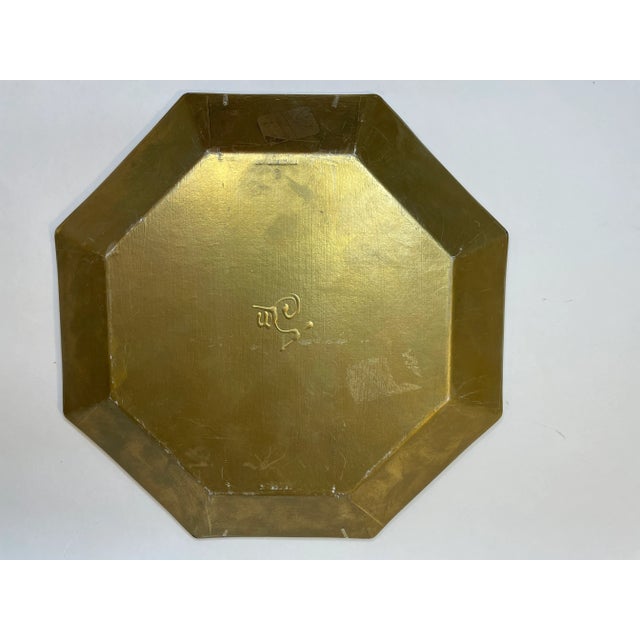 Charming decoupage glass plate featuring a frog resting on a lily pad, great as a catchall or decorative wall piece. Our...