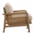 Contemporary Coastal Contemporary Sand Chenille & Cane Arm Chair For Sale - Image 3 of 7