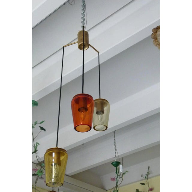 1960s Chandelier in Sommerso Glass by Flavio Poli for Seguso, 1960s For Sale - Image 5 of 5