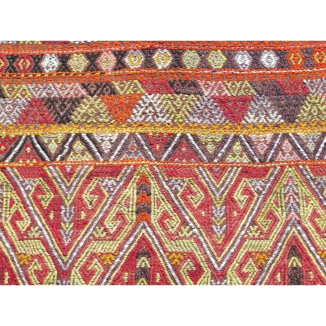 Textile 1960s Vintage Turkish Kilim Rug - 71"x122" For Sale - Image 7 of 12