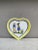 French Miniature Quimper Heart Plate Circa 1950.
