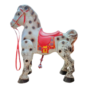 Rare Vintage 1940s Mobo Metal Bronco Toy Horse From England