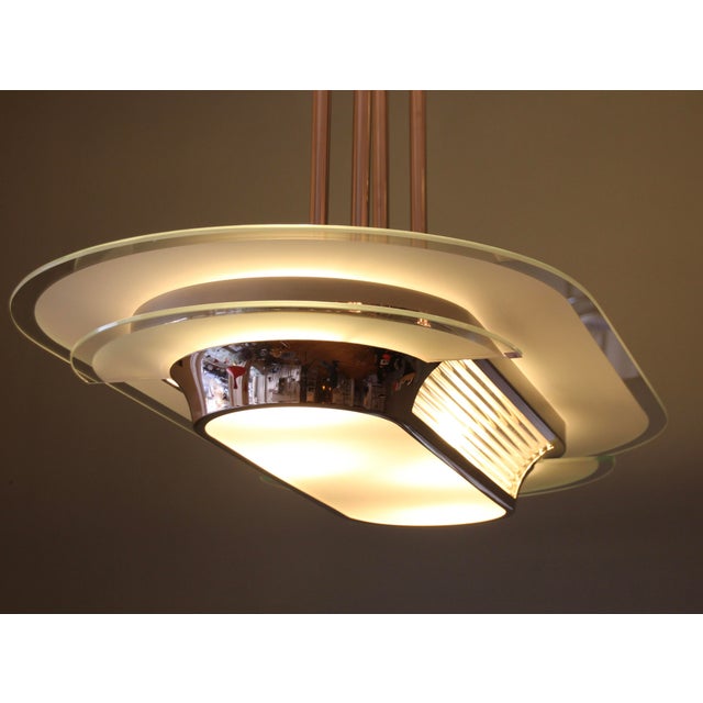 Art Deco Pendant Lamp by Henri Petitot for Atelier Petitot, 1930s For Sale - Image 9 of 18