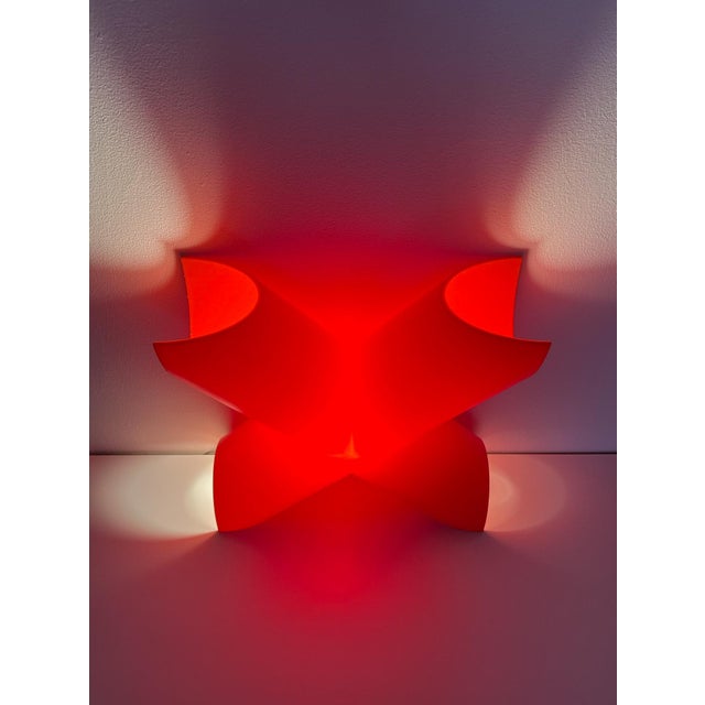 Cosi Come X Lamp in Red by Protocol Paris, 1990s For Sale - Image 9 of 12