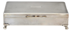 Mid-Century English Silverplate Cigarette Box