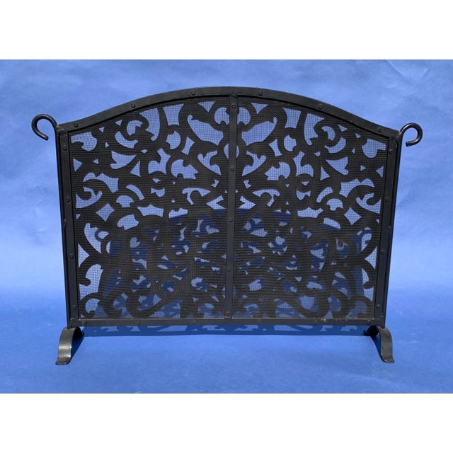 1990s Metalwork Fireplace Screen Chairish