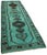 Textile Turquoise Bohemian Runner Rug For Sale - Image 7 of 7
