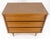 Compact 3 Drawer Walnut Concave Drawer Front Mid Century Bachelor Chest Dresser For Sale - Image 10 of 16