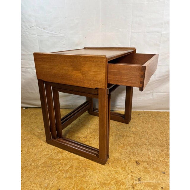 Vintage British Teak Nest of Tables from G-Plan, 1960s, Set of 3 For Sale - Image 4 of 10