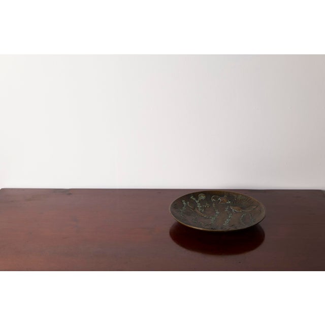 Large Art Deco Bronze Bowl by Gunnar Nylund for Akta Brons, Sweden, 1940s For Sale - Image 3 of 14