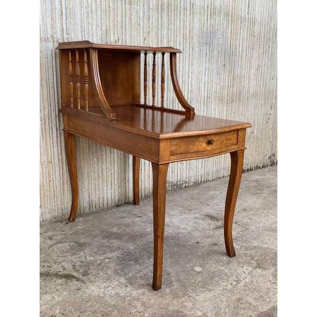 Pair of Early 20th Century Louis XV Walnut Nightstands Bedside Tables For Sale - Image 14 of 18