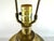 Mid 20th Century Hollywood Regency Chinoiserie Brass Table Lamp With Embossed Landscape Motif on Wood Base For Sale - Image 11 of 13