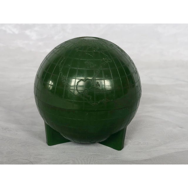 Vintage Bakelite World Globe Inkwell For Sale - Image 4 of 11