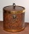 1970s Kraftware New York Brown Faux Burl Walnut Pattern Ice Bucket Lions Head Hardware For Sale - Image 13 of 13