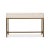 Modern Osprey White Leather Wrapped Console For Sale - Image 4 of 12