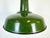 French Industrial Green Enamel Factory Pendant Lamp, 1960s For Sale - Image 4 of 16