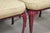 Metal Vintage Hollywood Regency Victorian Style Red Cast Metal Dining Chairs Set of 4 For Sale - Image 7 of 16