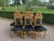 c.1900 Italian Rococo Gold Beech Velvet Dining Chairs - Set of 8 Pc For Sale - Image 4 of 18