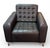Design Ns Tufted Leather Lounge Chair For Sale - Image 4 of 9